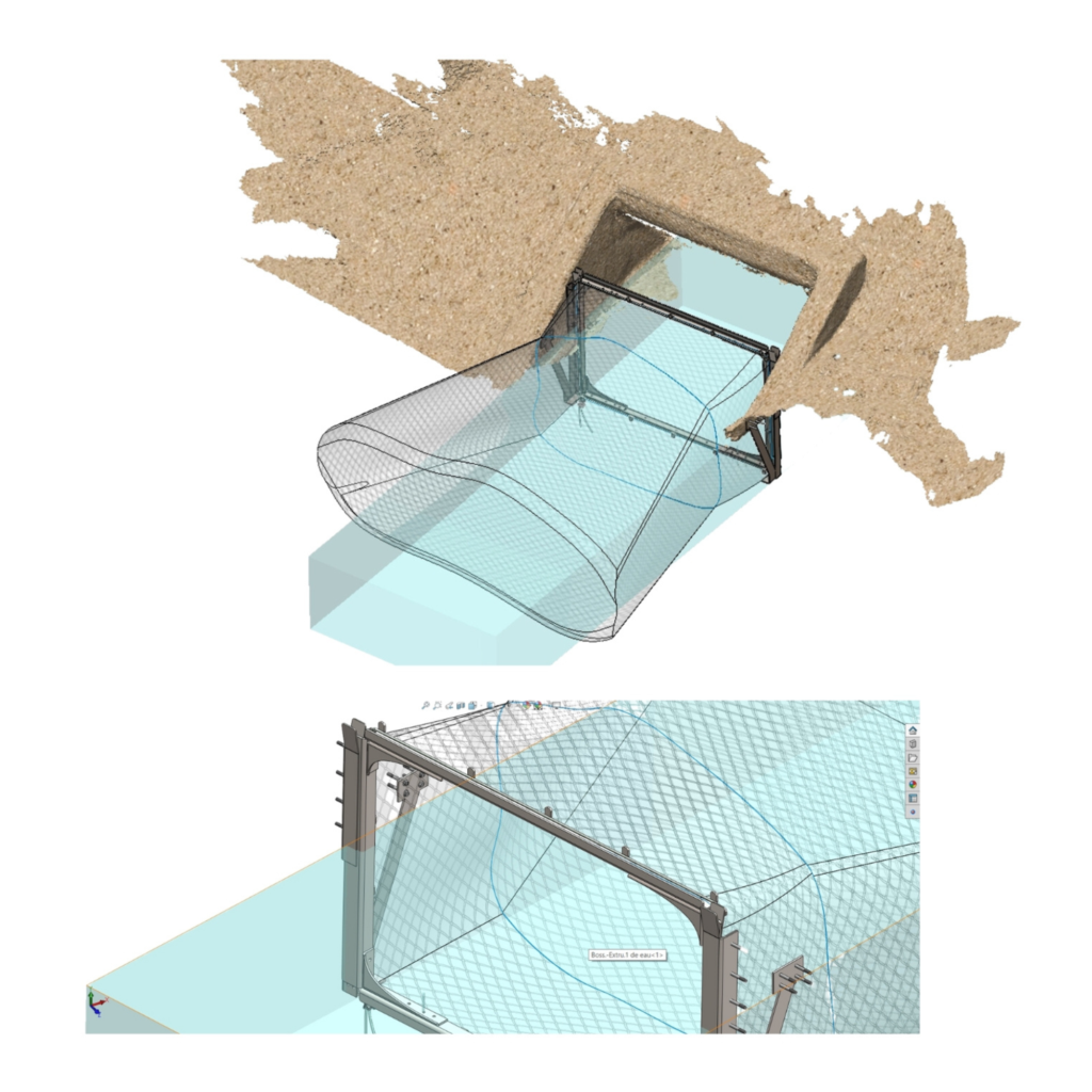 Piège à macro déchets à surverse